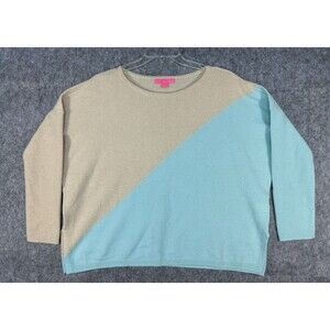 Lilly Pulitzer Cashmere Sweater Pink Blue Trendy Women’s Size L